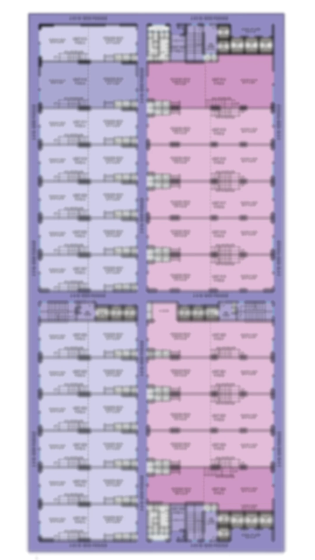 2nd, 3rd, 4th, 6th & 9th Floor Plan